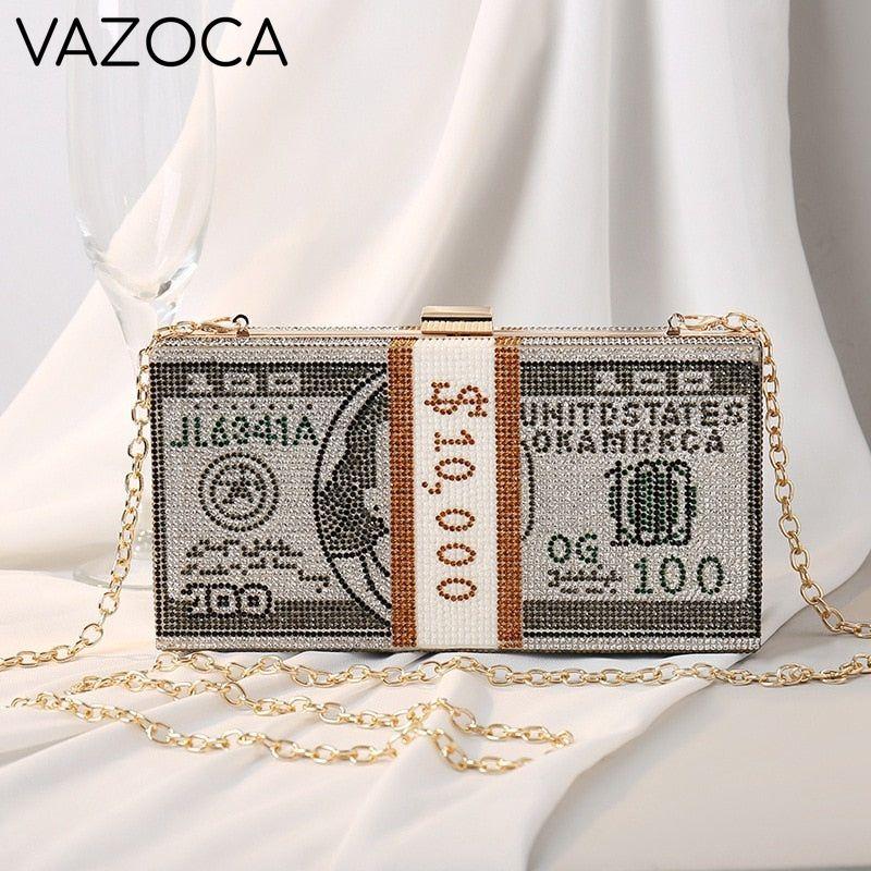 Stack Of Cash Clutch Bag