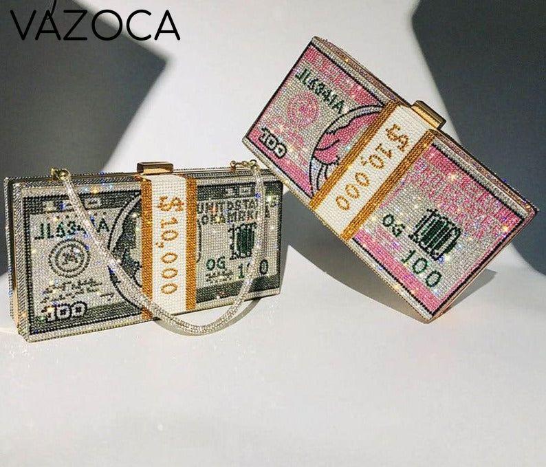 Stack Of Cash Clutch Bag