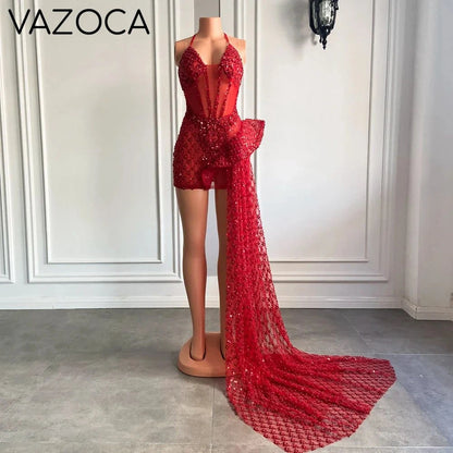Sweetheart Spaghetti Strap Dress Red