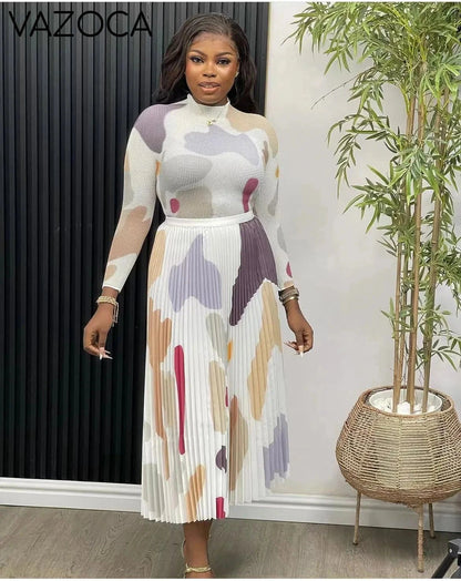 Tania Pleated Skirt Set