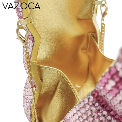 Teddy Bear Crystal Clutch Handbag