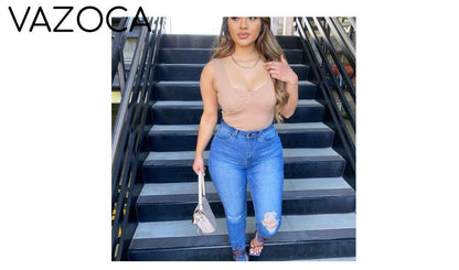 Them Curves High Waist Jeans - Medium Blue Wash