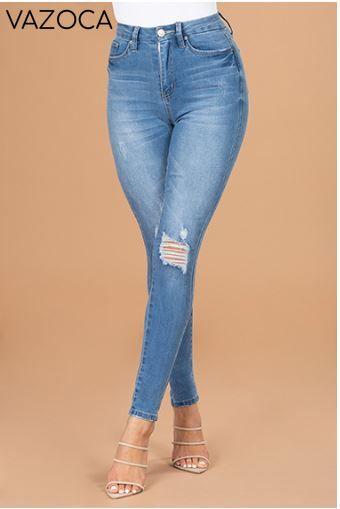Them Curves High Waist Jeans - Medium Blue Wash