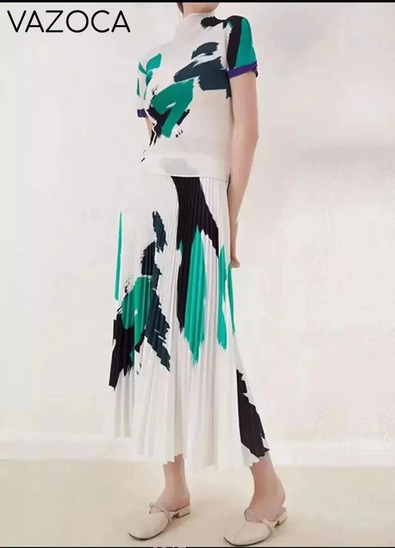 Tiffany Pleated Skirt Set