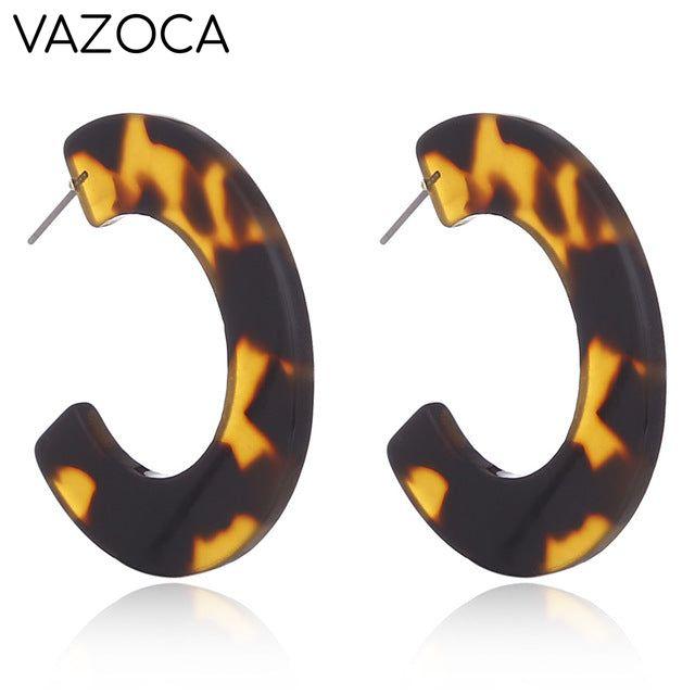 Tortoise Leopard Print Earrings