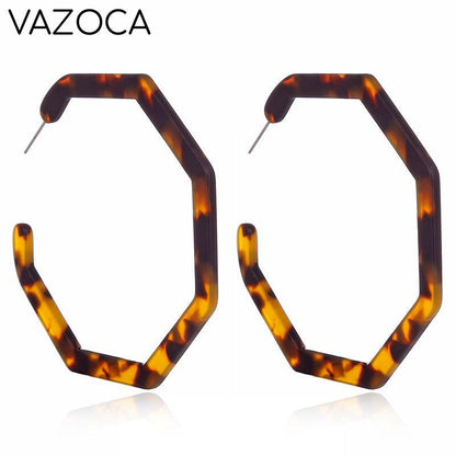 Tortoise Leopard Print Earrings