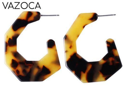 Tortoise Leopard Print Earrings