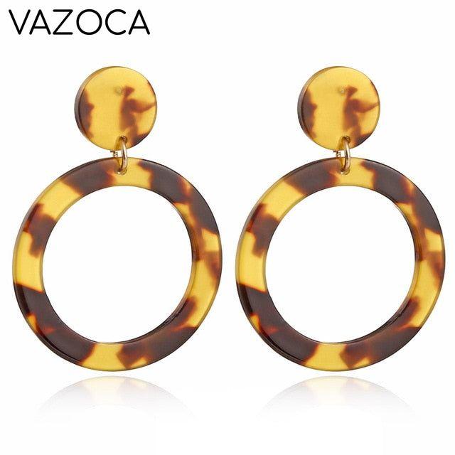 Tortoise Leopard Print Earrings