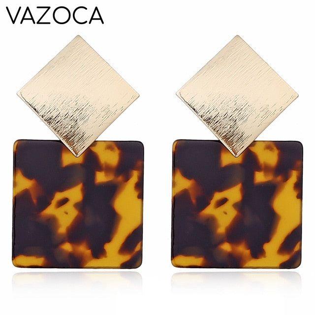 Tortoise Leopard Print Earrings