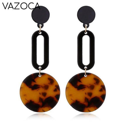 Tortoise Leopard Print Earrings