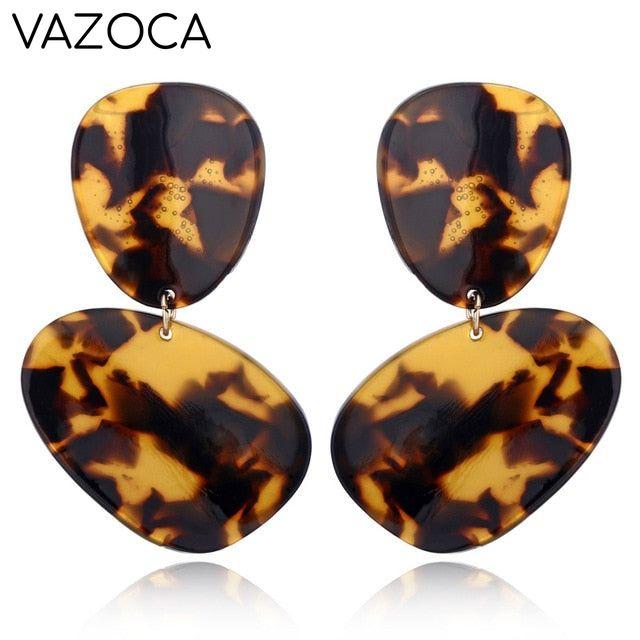 Tortoise Leopard Print Earrings
