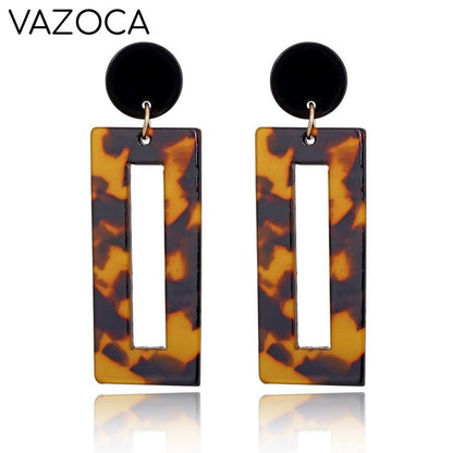 Tortoise Leopard Print Earrings