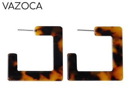 Tortoise Leopard Print Earrings