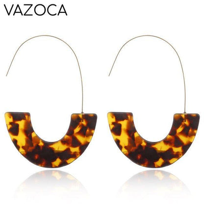 Tortoise Leopard Print Earrings
