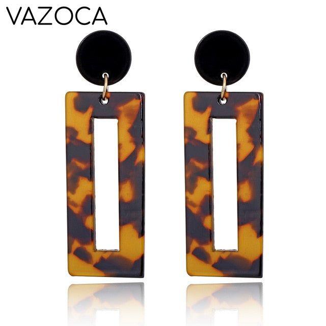 Tortoise Leopard Print Earrings