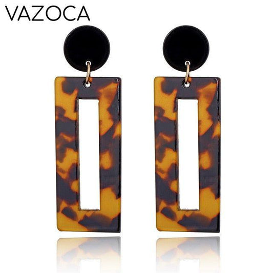 Tortoise Leopard Print Earrings