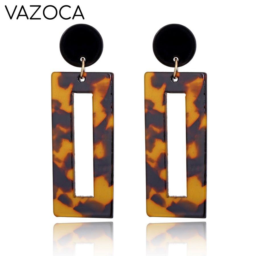Tortoise Leopard Print Earrings