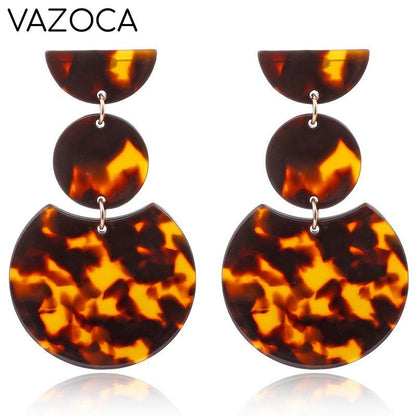Tortoise Leopard Print Earrings