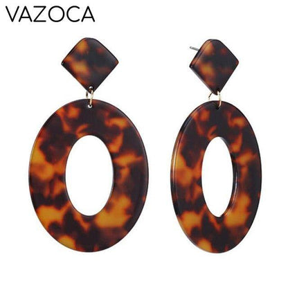 Tortoise Leopard Print Earrings
