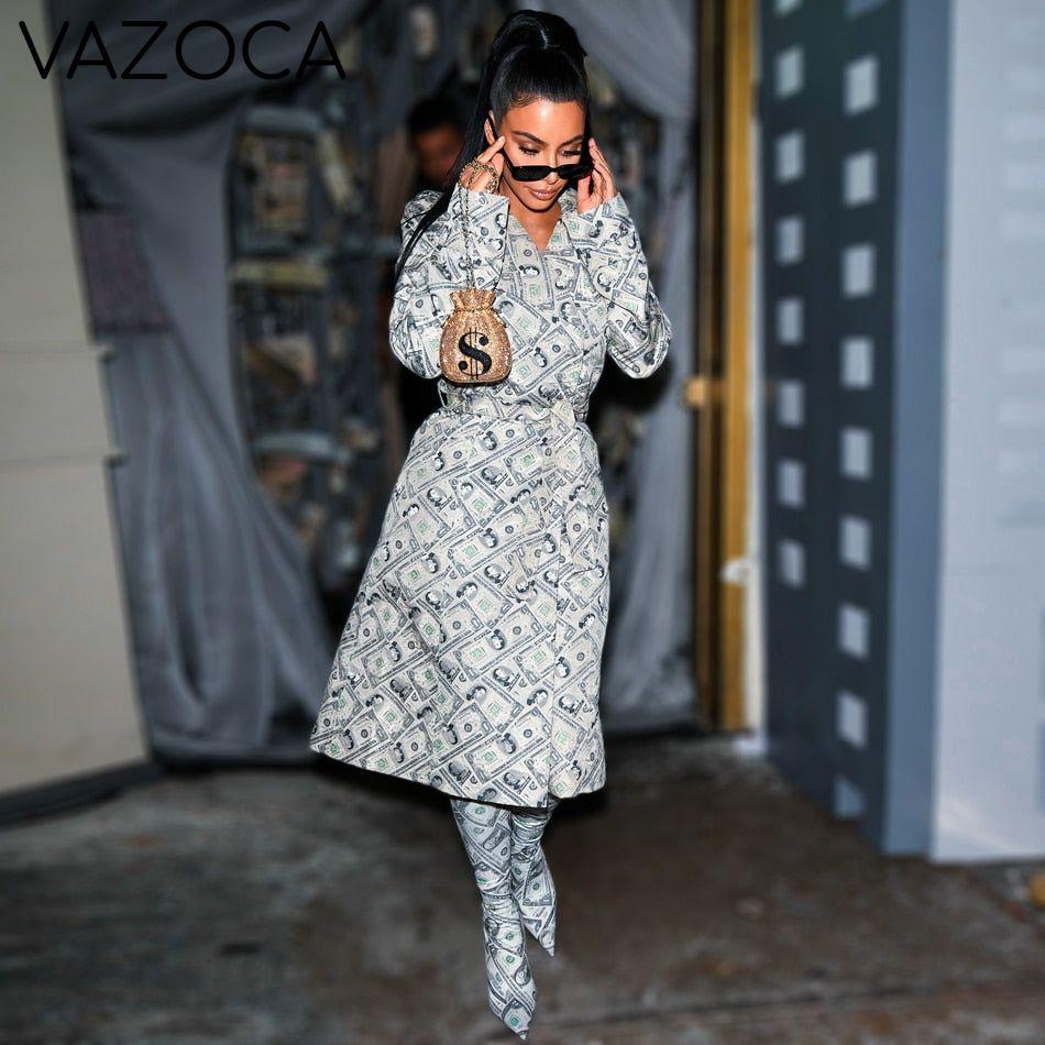 Trench Dollar Bill Coat