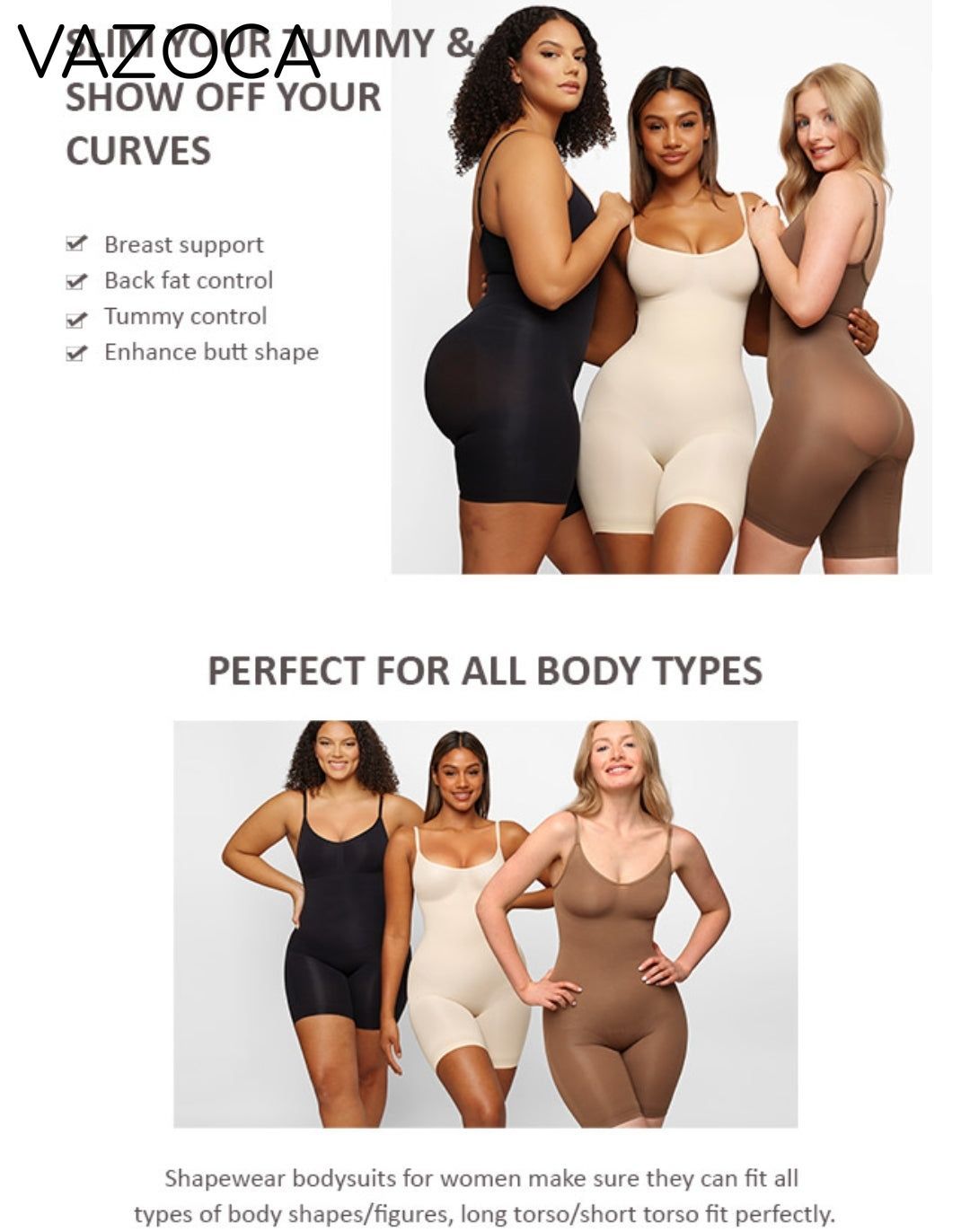 Tummy Control Shapewear Romper