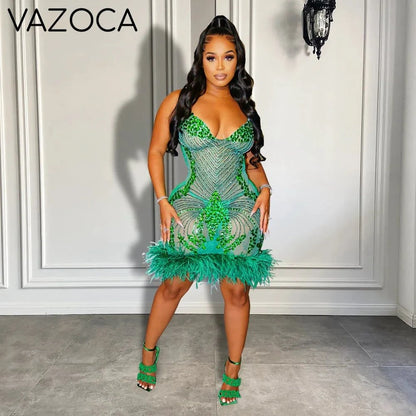 Vanessa Feather Dress