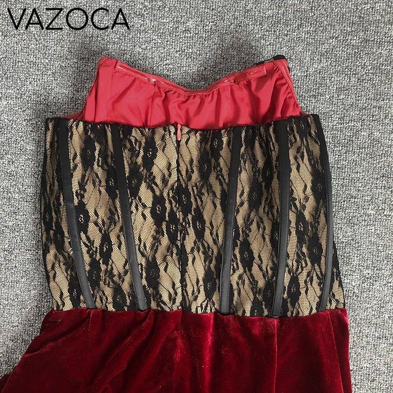 Velvet Lace Cocktail Dress
