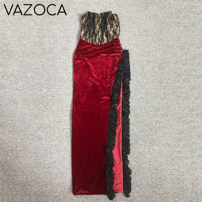 Velvet Lace Cocktail Dress