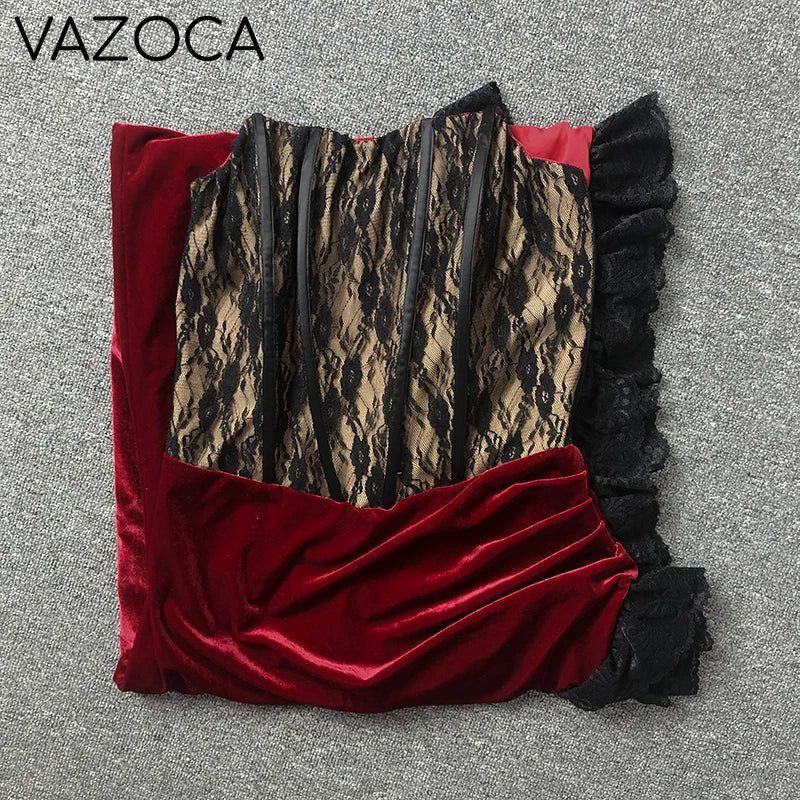 Velvet Lace Cocktail Dress