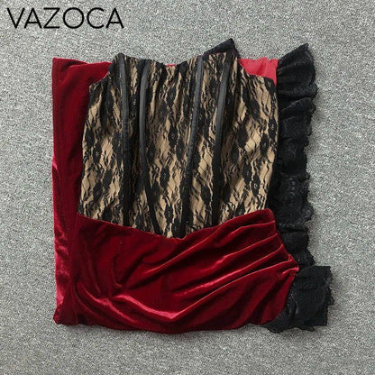 Velvet Lace Cocktail Dress