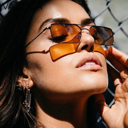 Vintage Narrow Rectangle Sunglasses