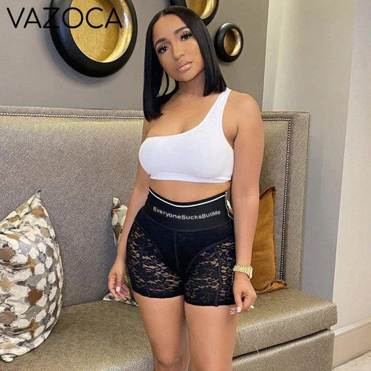 Sexy High Waist Lace Shorts