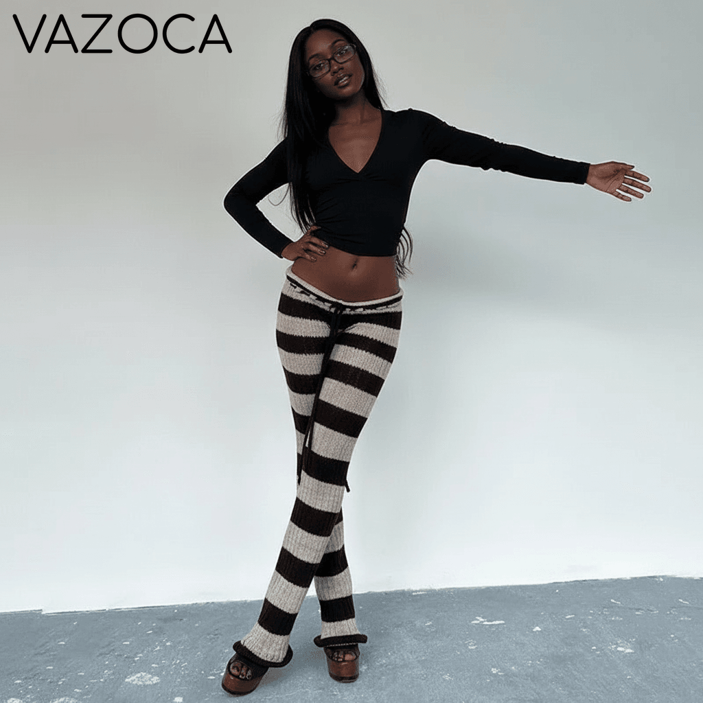Striped Knit Pants