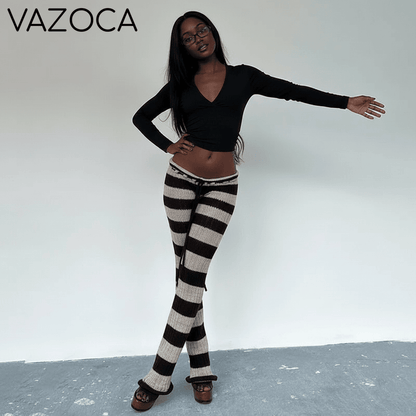 Striped Knit Pants