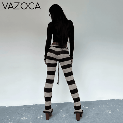 Striped Knit Pants