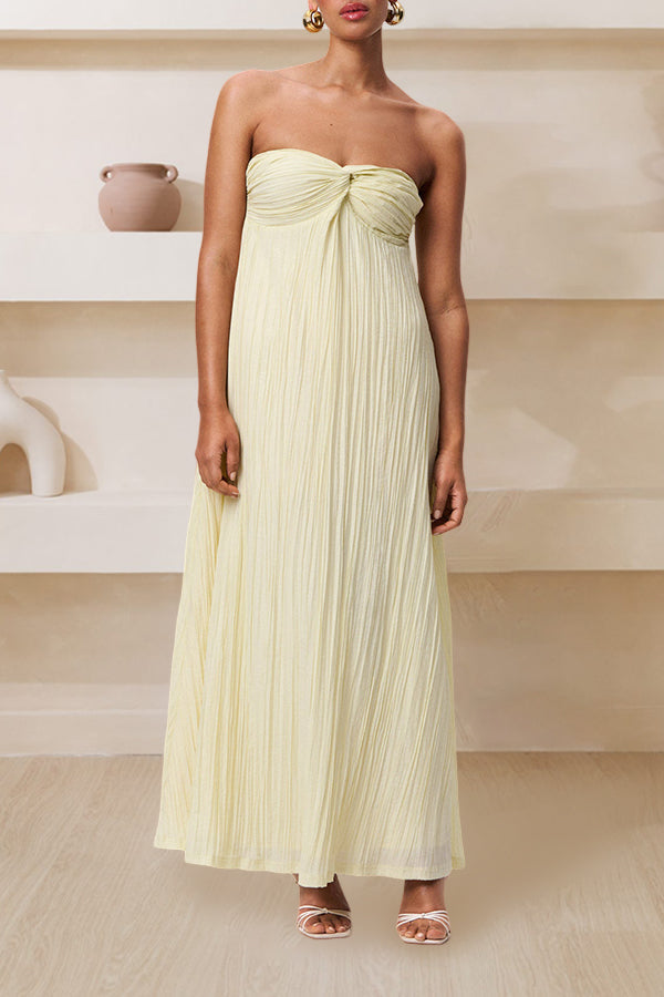 Chic Solid Strapless Two ways wear Tube Dress