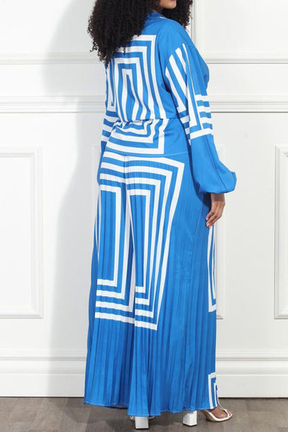 Stylish Figure Graphic Shirt & Pleated Pants Set