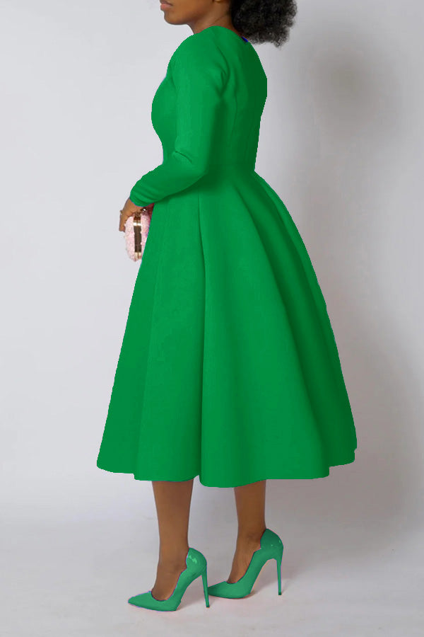 So Elegant Swing Midi Dress