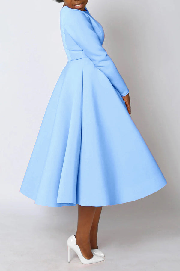 So Elegant Swing Midi Dress