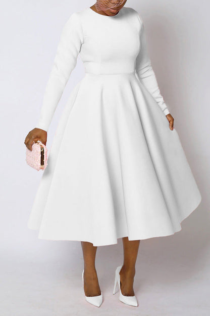 So Elegant Swing Midi Dress