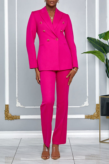 Classic Double Breasted Blazer & Pants Set