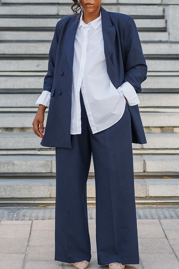 Oversized Double Breasted Blazer & Pants Set