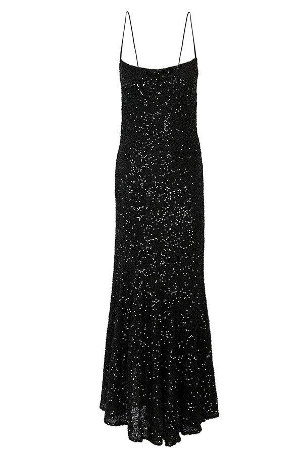 Dazzling Sequin Dainty Strap Party Dress