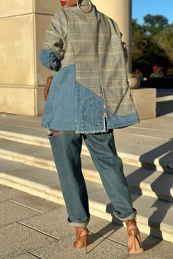 Vintage Washed Ripped Tapered Jeans