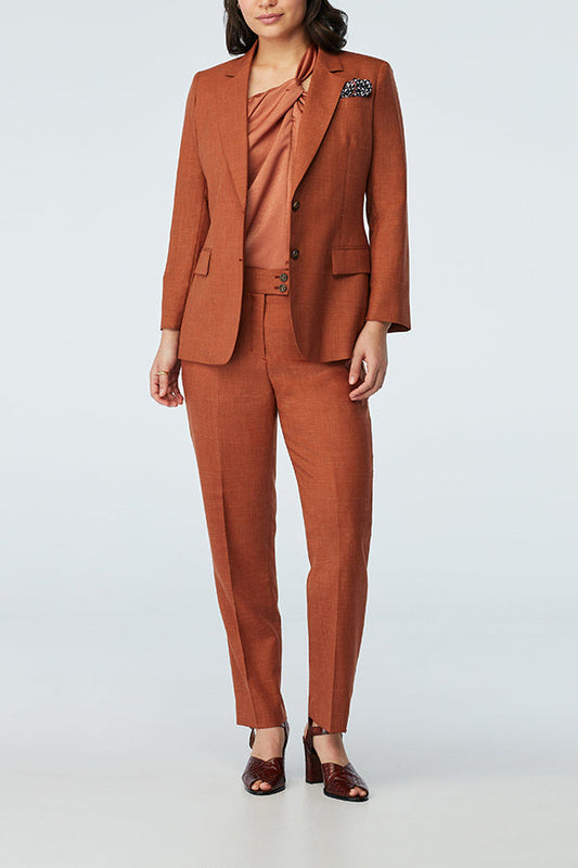 Classic Button Front Blazer & Pants Set