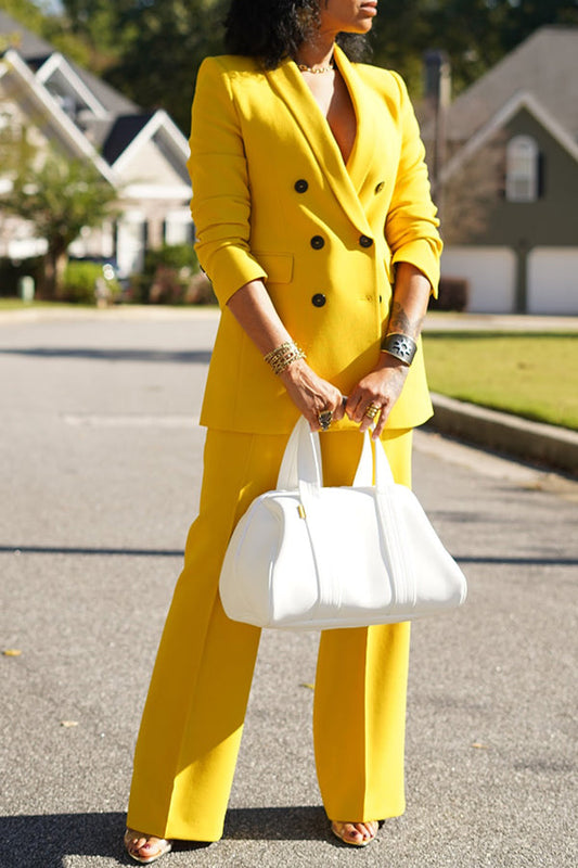 Vintage Double Breasted Blazer & Pants Set