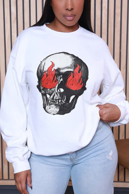 Designer Printed Long Sleeve Sweatshirt