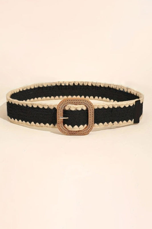 Stylish Chic Weaving Colorblock Belt