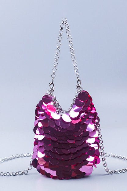 Stylish Sequin Chain Evening Bag