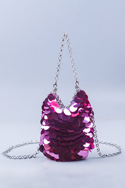 Stylish Sequin Chain Evening Bag